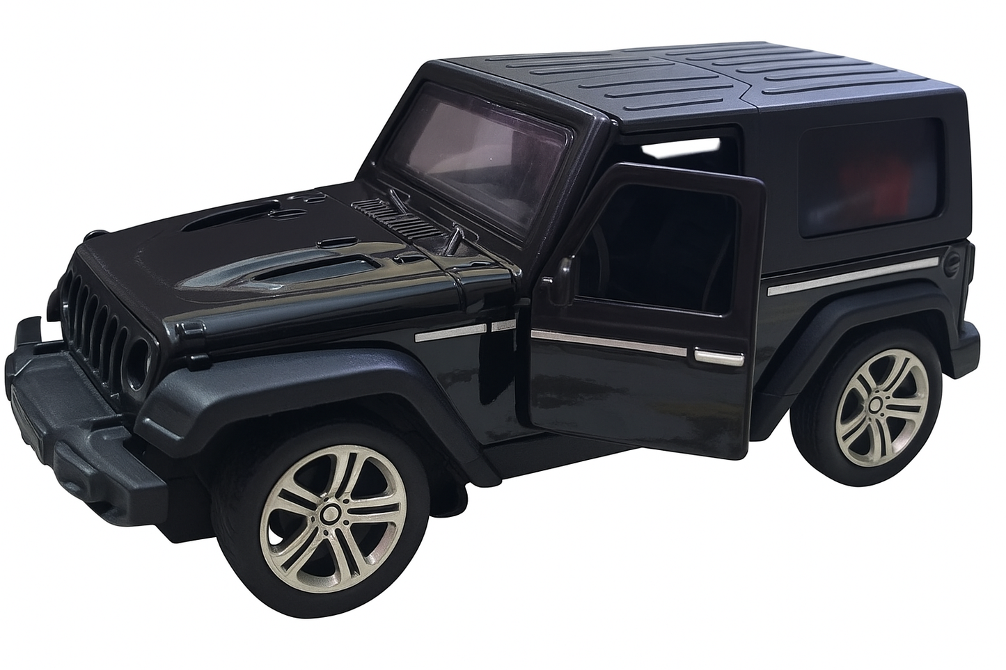 1:28 Scale Diecast Thar Toy Car – Pullback Function, Metal Body, Openable Doors | Durable & Realistic Model for Kids