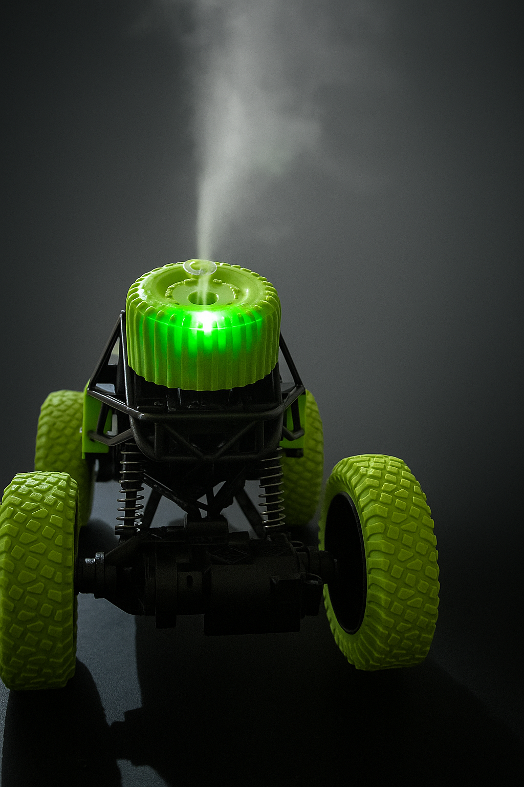 Alloy RC Monster Car – 1:16 Remote Control Rock Crawler with Smoke Mist, LED Lights & 4WD Off-Road Power