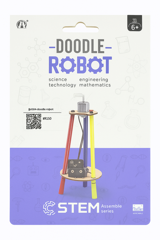 STEM Doodle Robot DIY Kit for Kids – Build Your Own Drawing Bot | Fun Educational Toy for Creativity & Science Projects