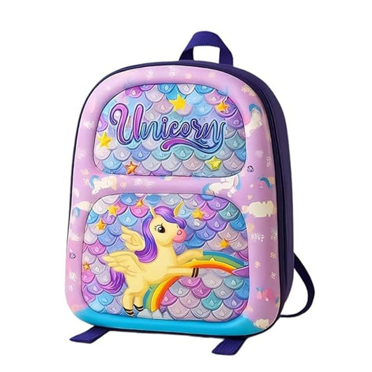 3D Kids School Backpack – Waterproof 6L Unicorn Design Bag for Boys & Girls | Durable Multicolor Backpack for School, Tuition, Travel & Return Gifts