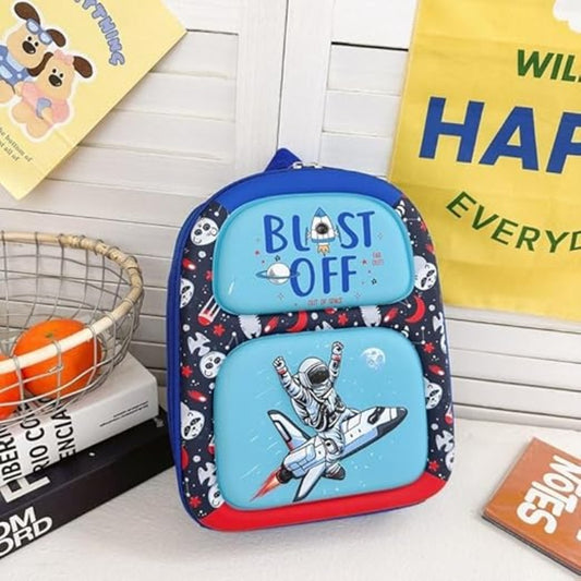 3D Kids School Backpack – Waterproof 6L Astronaut Design Bag for Boys & Girls | Durable Multicolor Backpack for School, Tuition, Travel & Return Gifts